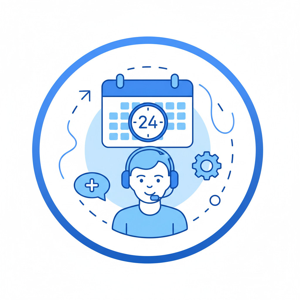 Klantenservice 7 dagen per week, geen text